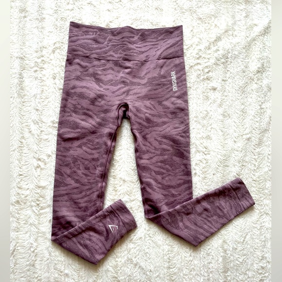 COPY - Gymshark Adapt Animal Seamless Leggings in Purple Mallow Sz M - Picture 1 of 8